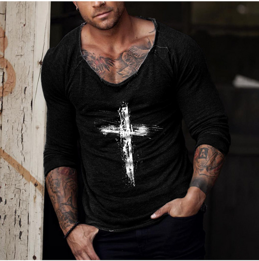 Fashion Men's Casual Long Sleeve T-Shirt